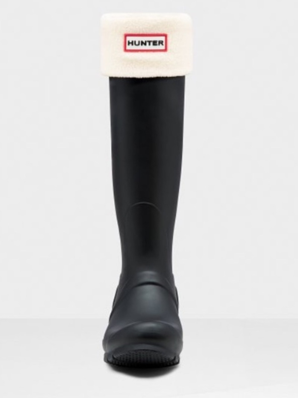 Hunter Cream Fleece Boot Socks